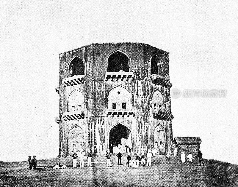 1895年印度的人物和地标:Salabat Khan墓，Ahmednuggar